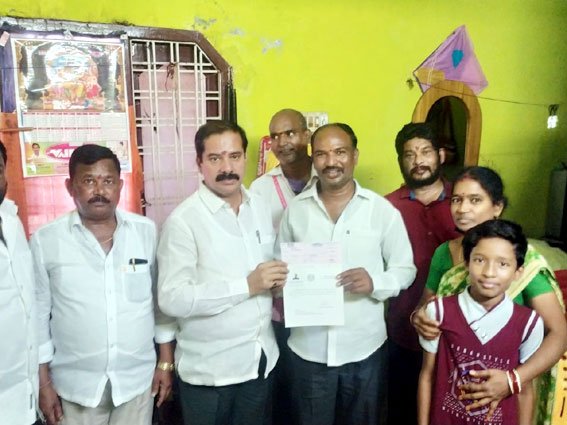 CM's Relief Fund Check Presenter