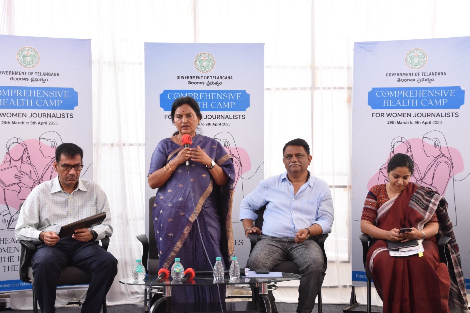 Health camp for women journalists