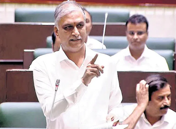 Ex Minister Harish Rao Fire On Speaker Gaddam Prasad Kumar In Assembly