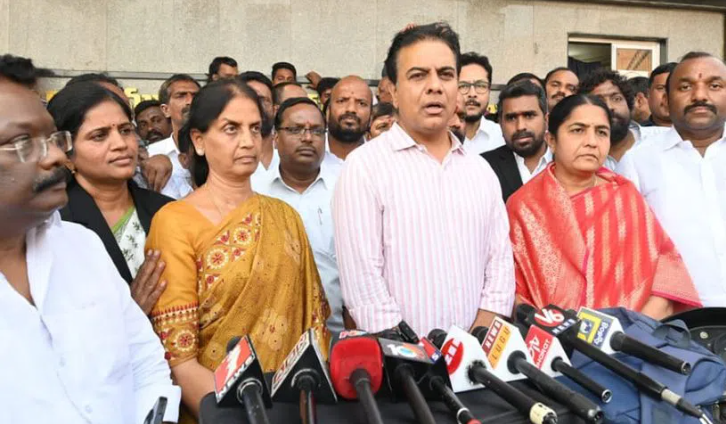 Brs Working President Ktr Condemn Women Journalists Arrest