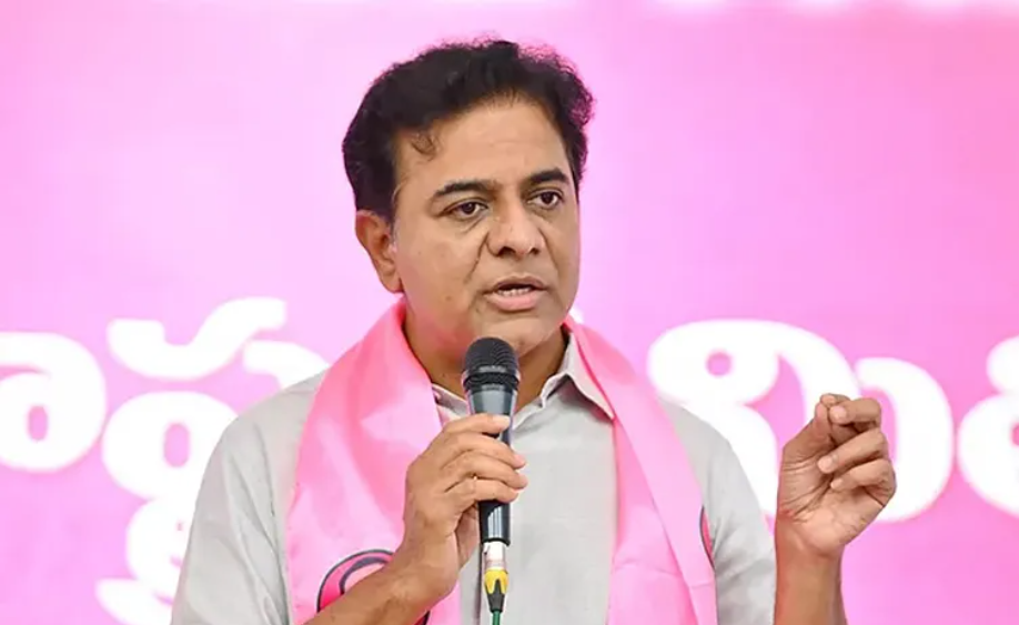 Brs Working President Ktr Says Brs Party Will Protest Telangana People From Congress