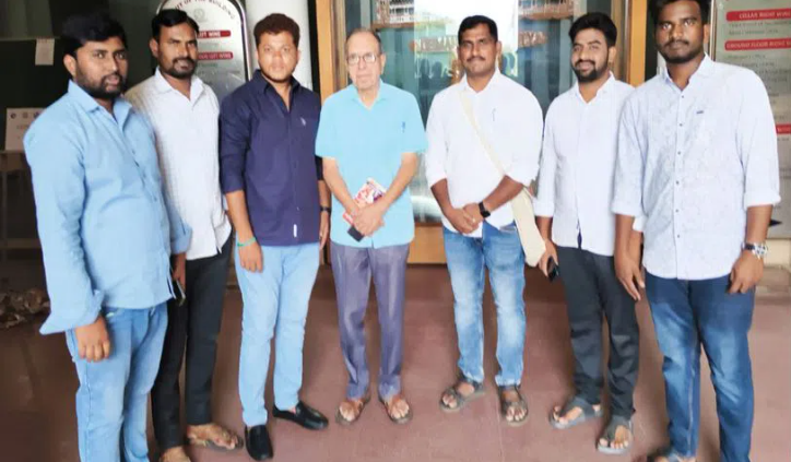 Ou Jac Students Met Professor Haragopal For Cancle To Ou Circular