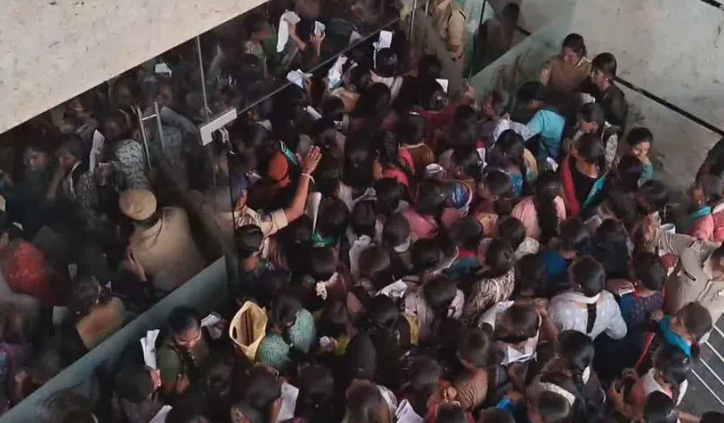 Three Young Women Injured At Job Fair Held In Warangal
